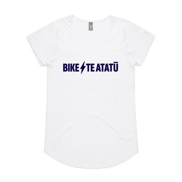 Bike Te Atatū DARK PRINT: Women's sizing Mali t-shirt Thumbnail