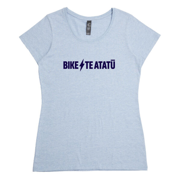 Bike Te Atatū DARK PRINT: Women's sizing Icon t-shirt Thumbnail
